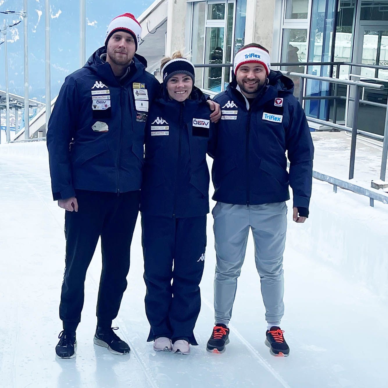 Skeleton-Trio ist startbereit